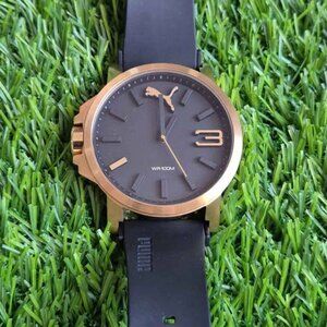 Puma Men's Ultrasized Black/Gold Watch